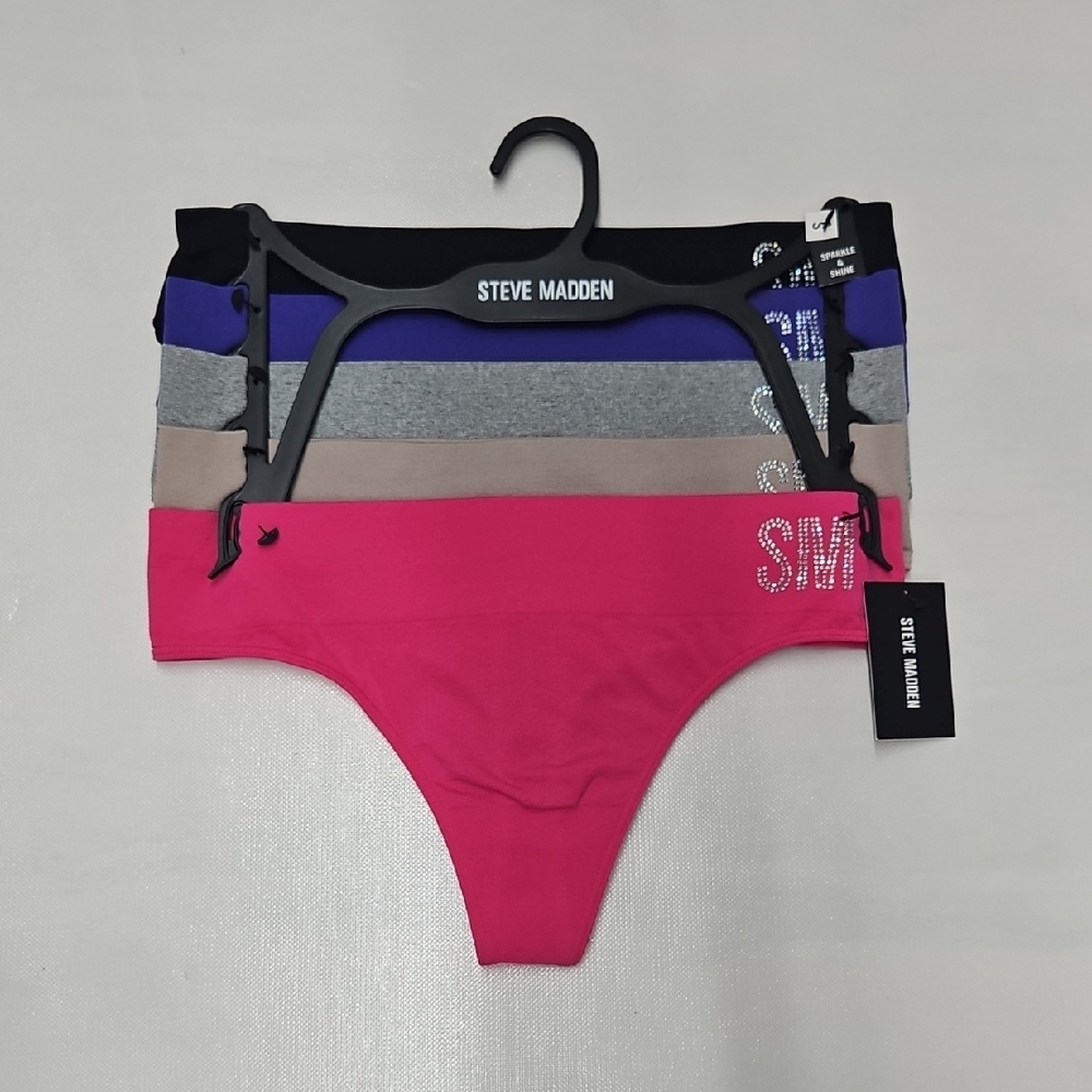 Steve Madden Women's Thongs Sparkle & Shine Set - Pink, Gray, Tan, Purple, Black
